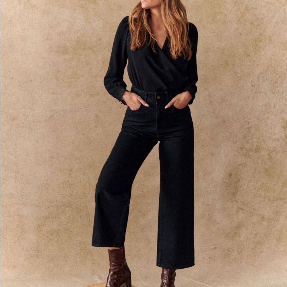 Sezane Le crop size 8